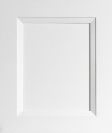 Double Bevel White Shaker cabinet door swatch